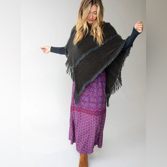 Natural Life Chenille Poncho Scarf - Picture 3 of 4